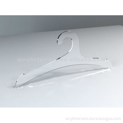 Clear Acrylic Coat Hanger with Scarf